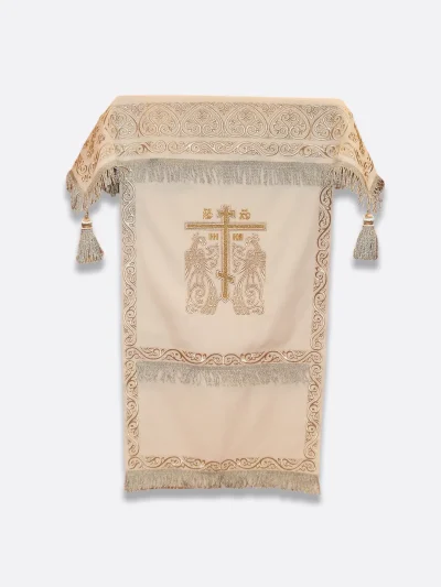 Voile de lutrin orthodoxe blanc