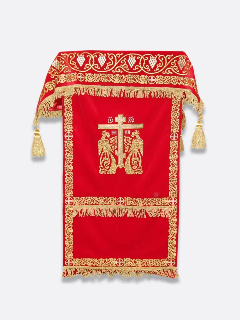 Voile de lutrin orthodoxe rouge