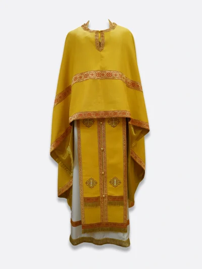Phélonion estival grec en lin — couleur jaune